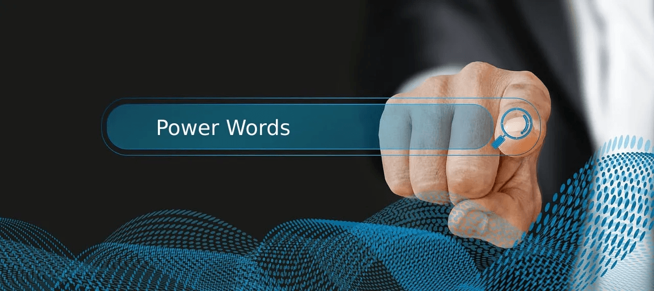 Image of a Google Search on the keyword "power words"
