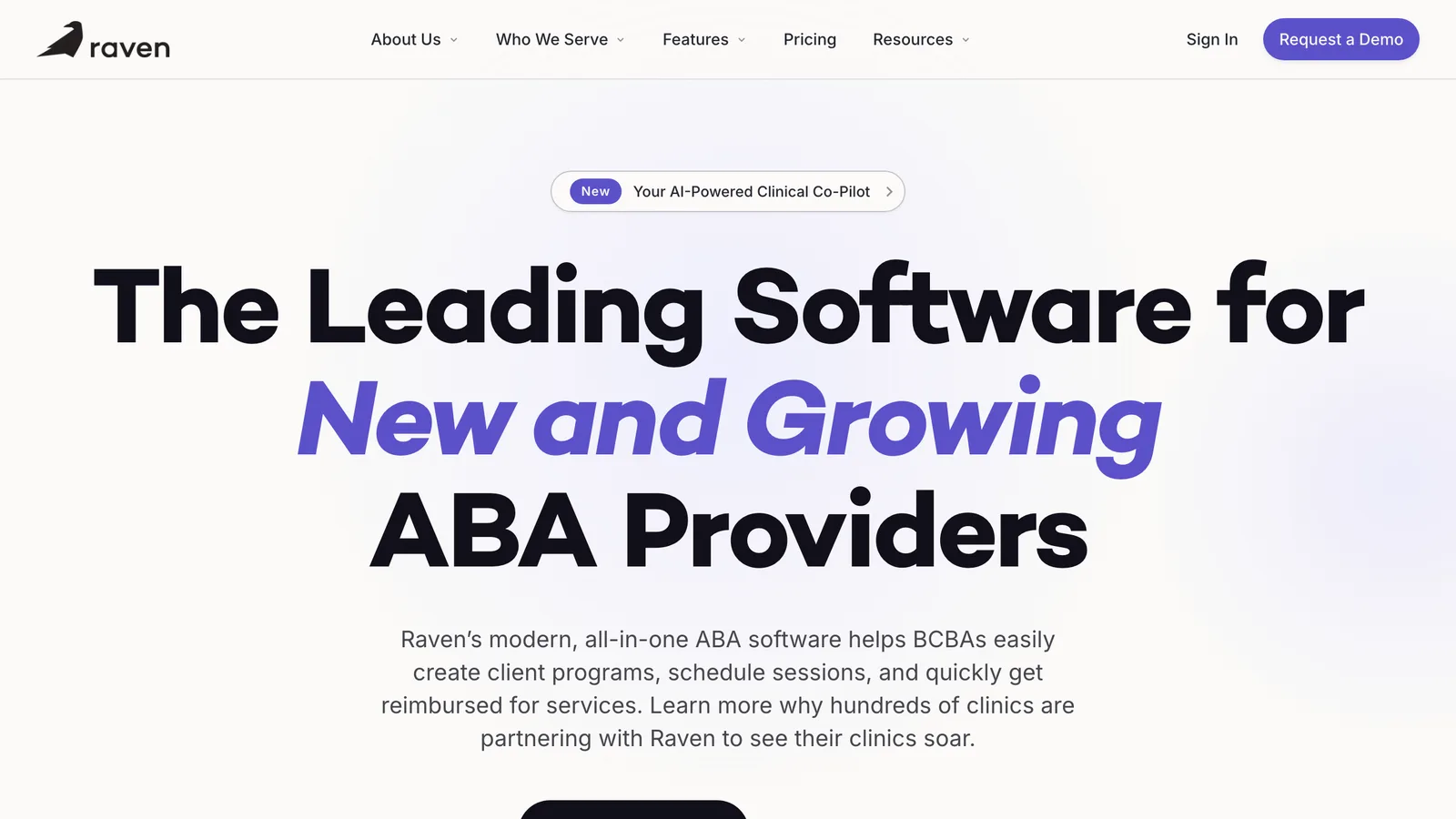 Raven Health — rebuilt marketing site